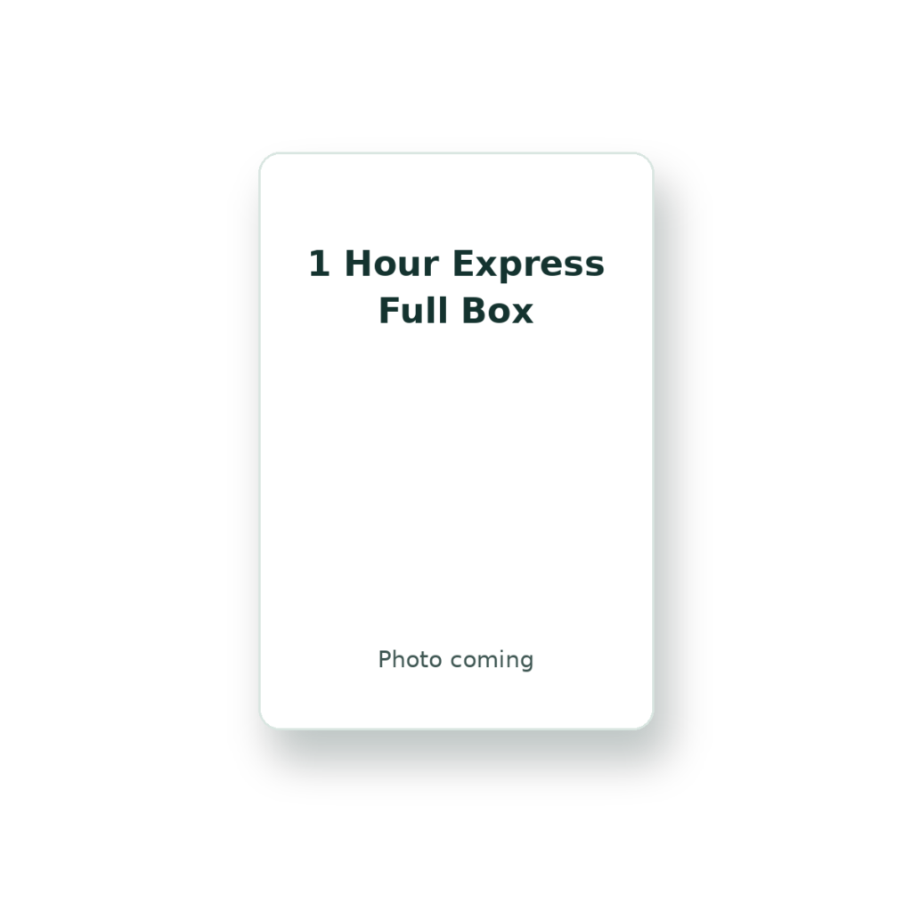 Crest 3D Whitestrips 1 Hour Express Full Box