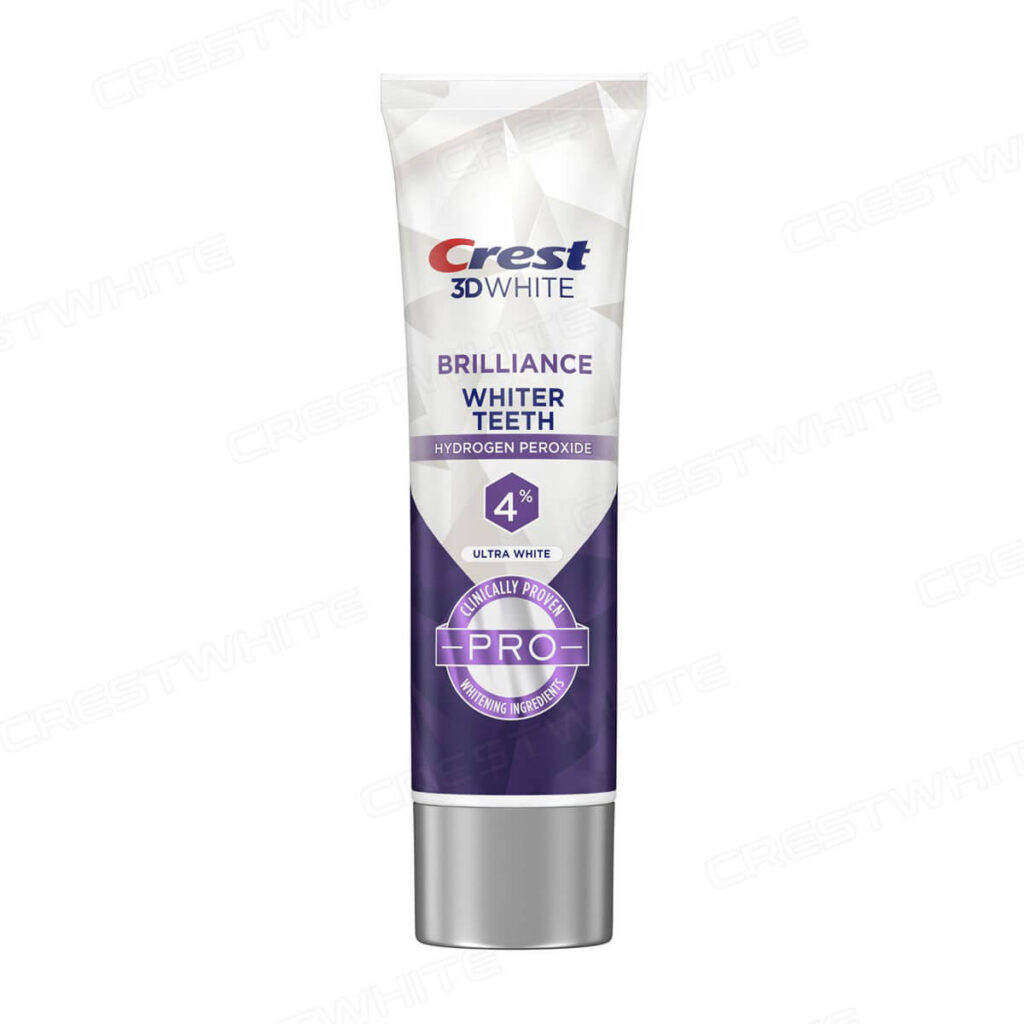 Crest 3D White Brilliance Hydrogen Peroxide Pro Toothpaste 107g