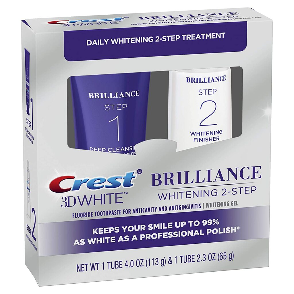 Crest 3D White Brilliance Whitening Two-Step