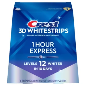 Crest 3D Whitestrips 1 Hour Express Full Box