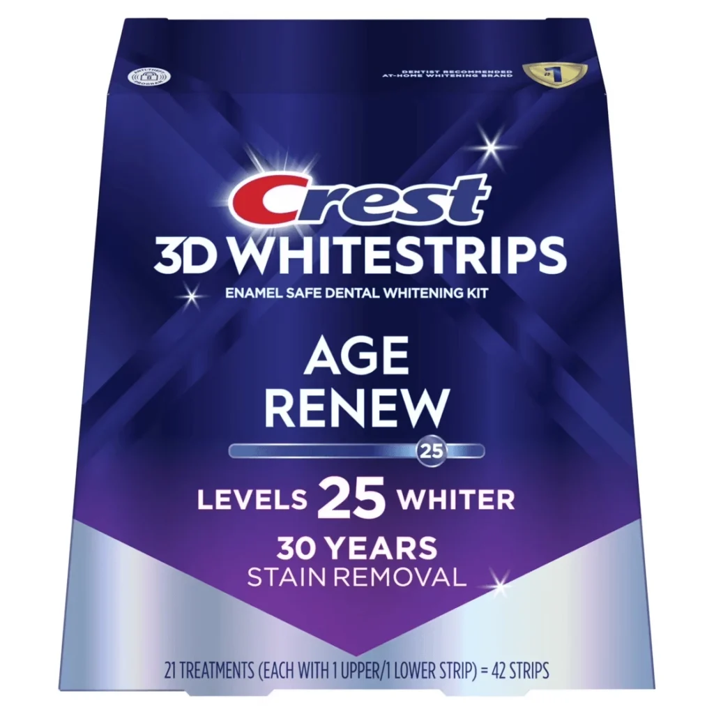 Crest 3D Whitestrips Age Renew Full Box