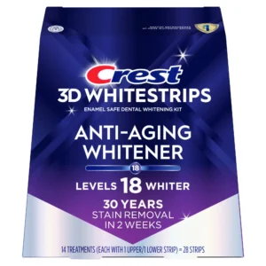 Crest 3D Whitestrips Anti-Aging Whitener Full Box