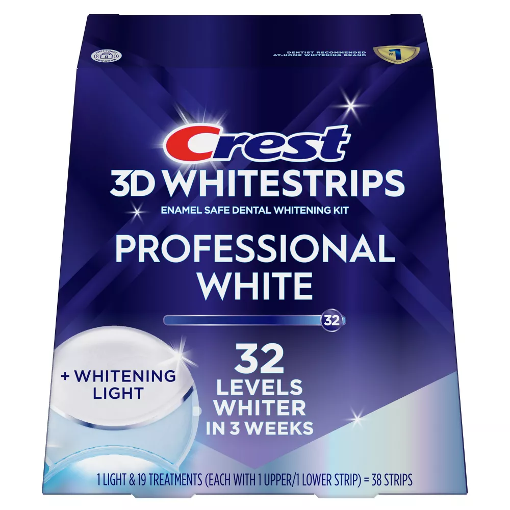 Crest 3D Whitestrips Professional White with LED Light Full Box