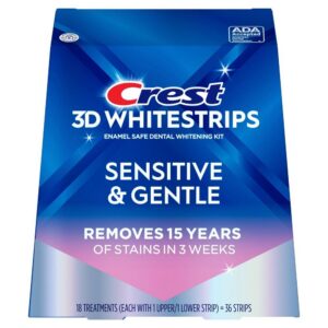 Crest 3D Whitestrips Sensitive & Gentle Full Box