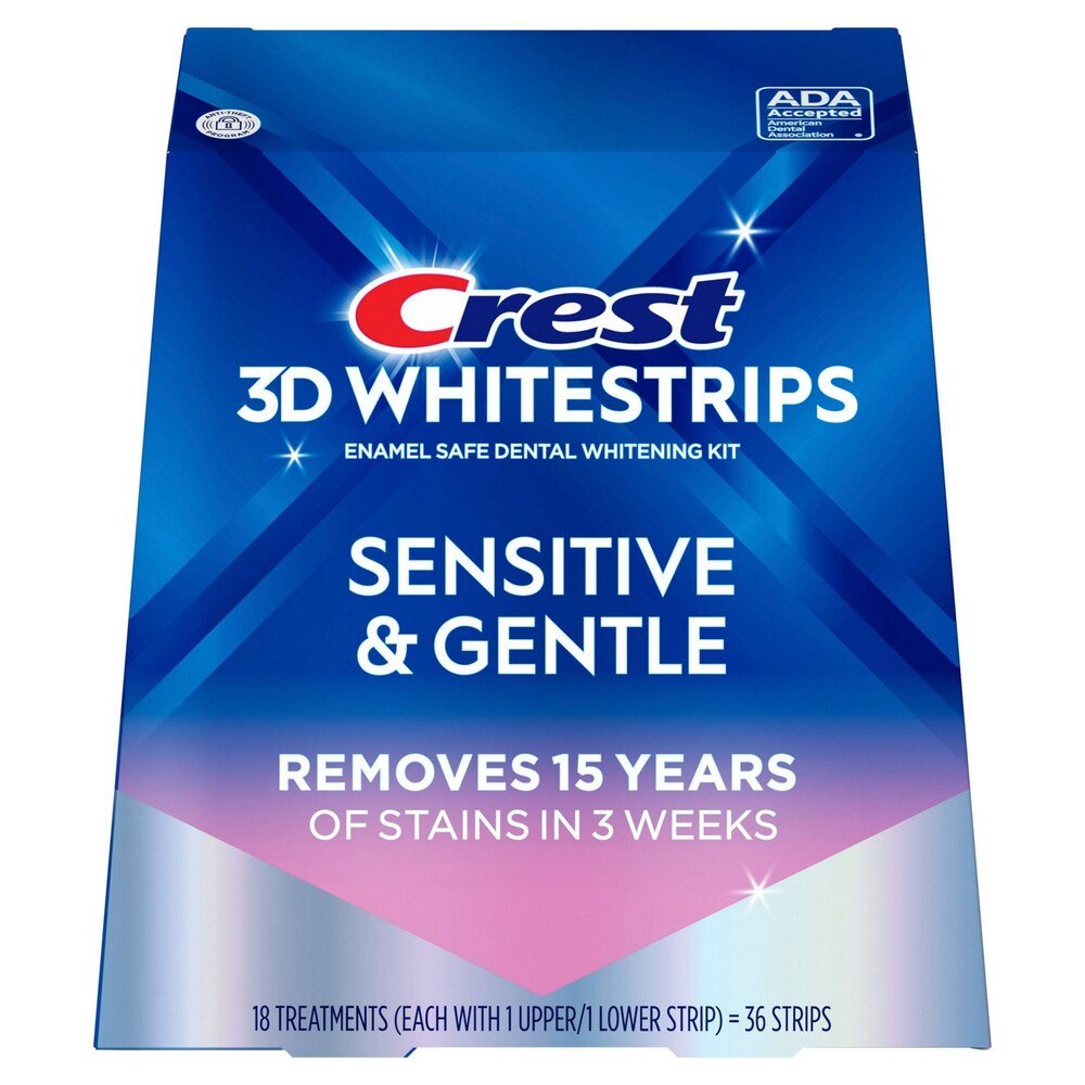 Crest 3D Whitestrips Sensitive & Gentle Full Box